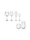 Crystal Bohemia Set of Glasses for White and Red Wine Crystal Goblet 580ml 72 Pieces