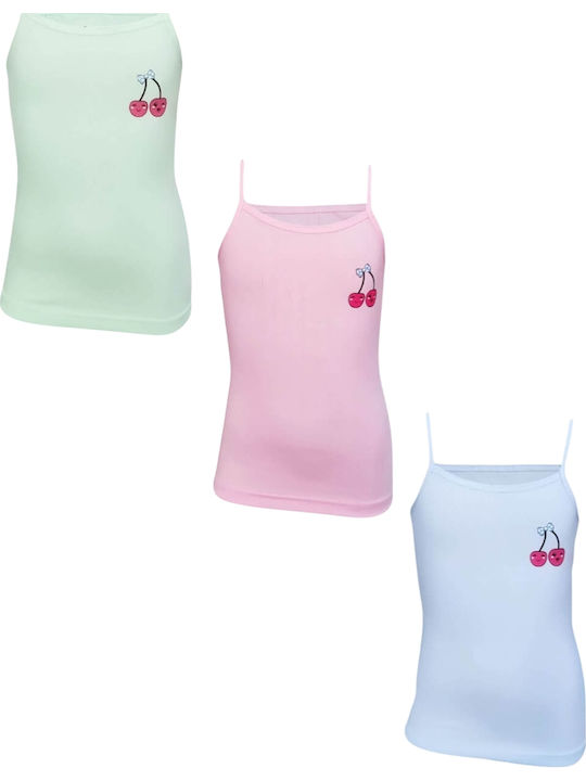 Onurel Set Kids Undershirts 3 Pieces Multicolour