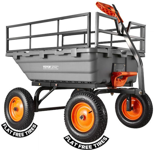 Garden Cart Log Transport Plastic with Maximum Load Capacity 680kg