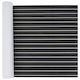 Boat Mat Striped Dark Gray White 240 x 90 cm Eva 42046771 Dark Gray