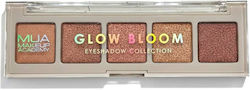 MUA Glow Bloom Eye Shadow Palette in Pressed Powder Form 3.8gr