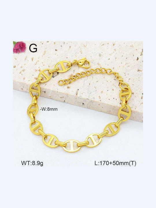 Charmy Hand Chain Made of Gold Plated Steel