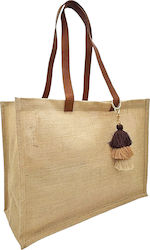 Savil Korbweide Strandtasche Braun