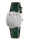 Gucci Men's Watch 35mm Battery with Green Leather Strap