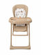 Foldable Baby Highchair with Adjustable Height Beige