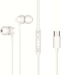 Conceptronic Căști In-ear USB-C Mikro Bedien + 1.20m Ws