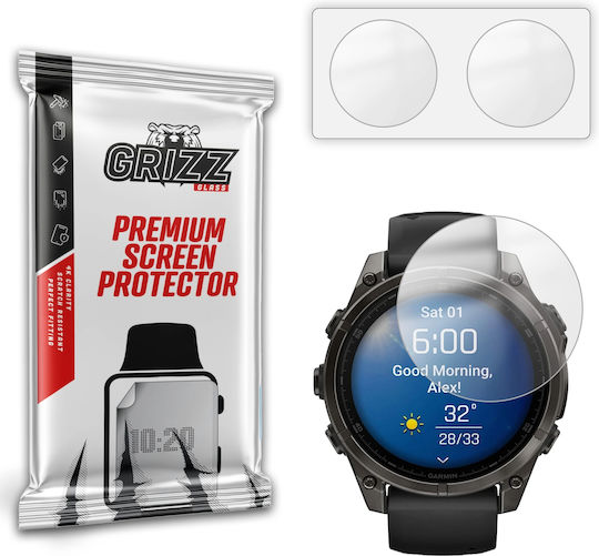 Комплект 2 Протектора Grizzglass Paperscreen Съвместими Garmin Fenix 8 47мм Прозрачен