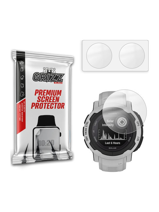 Set 2 Grizzglass Paperscreen Protective Films Compatible Garmin Instinct 2 45mm Transparent