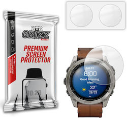 Set 2 Grizzglass Paperscreen Protective Films Compatible Garmin Fenix 8 51mm Transparent