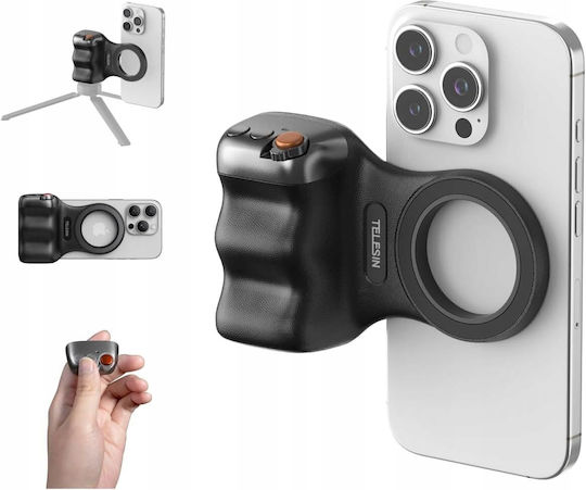 Grip Magnetic Magsafe Suport Cu Telecomandă Bluetooth Pentru Iphone P5-mp-001bk