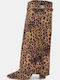 Suede Women's Boots Leopard