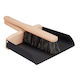 Relaxdays Set Mătură și Farăș Pliabil Maro Deschis Negru 6x31x24 Cm