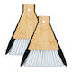 Relaxdays Mini Broom Dustpan Set White Black 16.5x4x15 Cm 2 Pieces