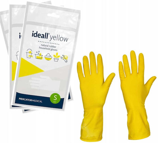 Mercator Medical Γάντια Καθαριότητας Latex Small Κίτρινα