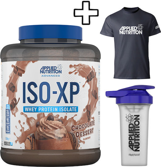 Applied Nutrition Iso-xp 1800g Banana & Applied Nutrition Shaker 700ml & Applied Nutrition T-shirt L Custom Bundle