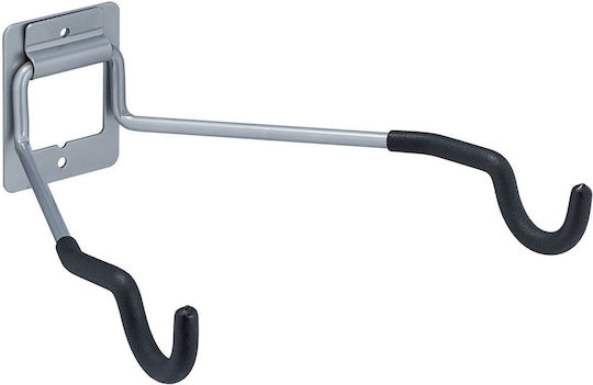 Relaxdays Bicycle Storage Stand Foldable Black Silver 11x33x31 Cm 25 Kg Capacity