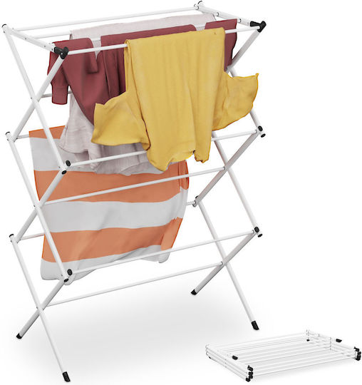 Relaxdays Uscător De Rufe Pliabil De Pardoseală 104x38cm