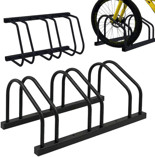 Relaxdays Bară De Parcare Pentru Biciclete Cu 6 Compartimente