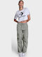 Women's Fabric Trousers Green