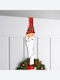 Dekorative Weihnachtsmann Roter Metallisch 38x38x9cm
