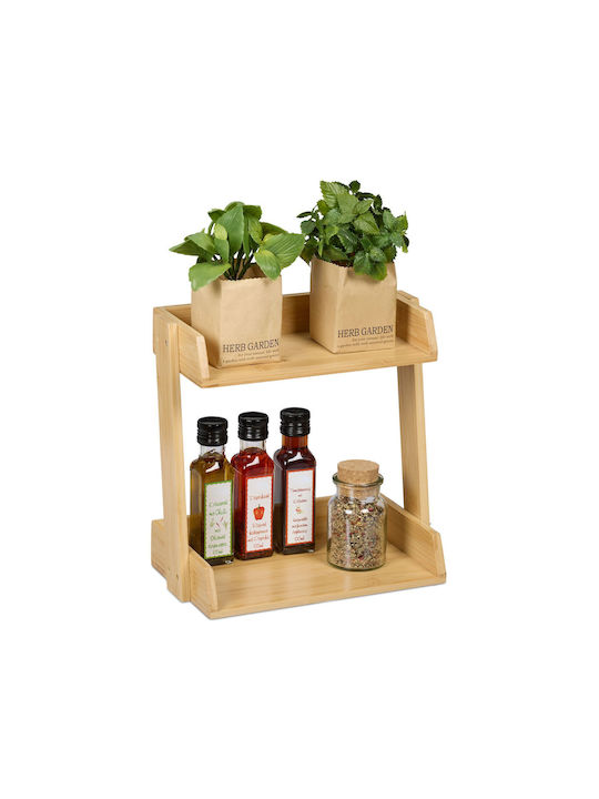 Relaxdays Spice Organizer from Bamboo Beige