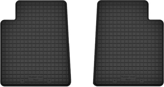 Car Rubber Mats Rear 2 Pcs Universal Lancia Ypsilon Iii Hatchback 2011