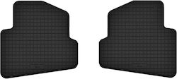 Car Rubber Mats Rear 2 Pcs Universal Skoda Praktik Combivan 2006-2015