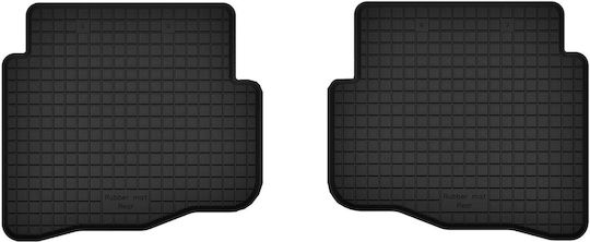 Car Rubber Mats Rear 2 Pcs Universal Skoda Fabia I Hatchback Sedan Combi 1999-2007