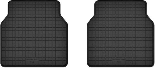 Car Rubber Mats Rear 2 Pcs Universal Saab 9000 Sedan 1984-1991