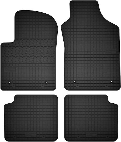 Rubber Mats Set Fiat 500 Cabrio Hatchback From 2007 To 2013