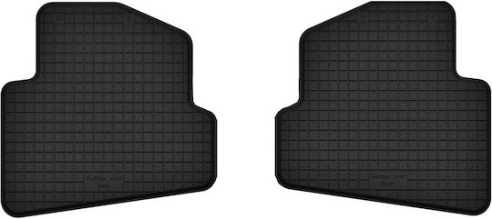 Car Rubber Mats Rear 2 Pcs Universal Volkswagen Polo V Hatchback 2009-2017