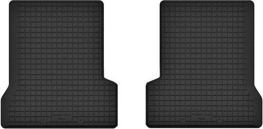 Car Rubber Mats Rear 2 Pcs Universal Fiat Seicento Hatchback 1998-2010