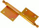Decorative Galvanized Door Hinge 100mm Right Hinge D100 Decor