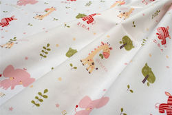 Happy Cotton Baby Burp Cloth White 80x80cm