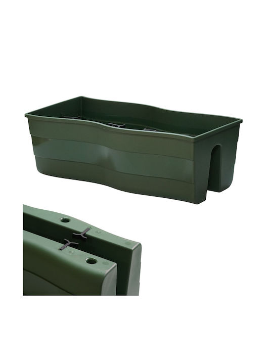 Form Plastic Пластмасова Саксия За Цветя Тъмнозелена 20см