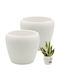 Kotarbau Set 2 Ghivece Ceramice Albe