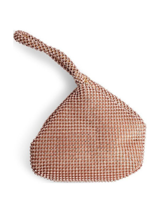 Fabric Women's Handbag Bronze