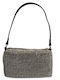 Fabric Women's Shoulder Bag Silver