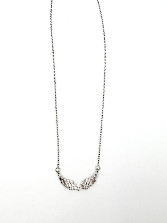 Irene Vilou Necklace With Angel Design Made Of Steel