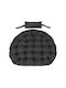 AIO Factory Pernă Swing Cushion De Grădină Rotundă Neagră Waterproof 90x110cm
