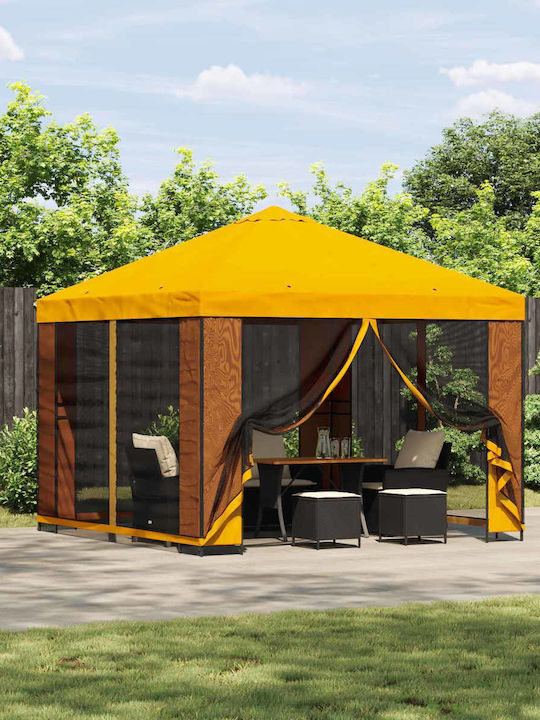 vidaXL Garten Gazebo Gelbes 3x3m
