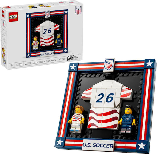 LEGO Editions 2026 U S Soccer National Team Jersey за 10+ Години 167 Бройки