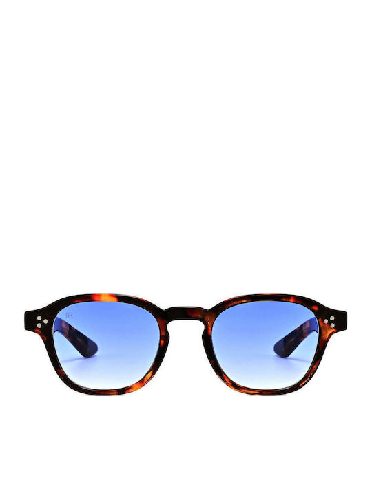 Red Raven Camdem Unisex Sunglasses with Brown Tartaruga Frame and Blue Polarized Lens rd-000092-TORTBLUE-