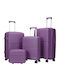 Felbags Reise Koffer Hart Lila Set 4 Stück