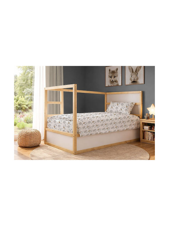 Dimcol Single Cotton Sheet Set Floating Bunny 7...