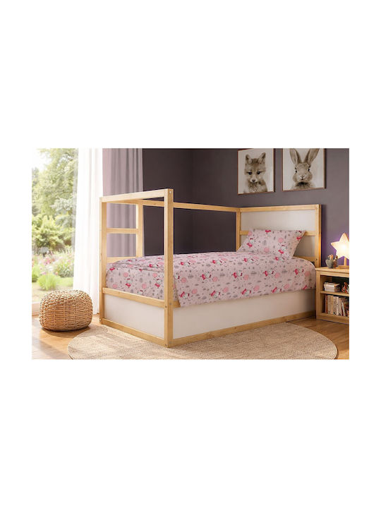 Dimcol Single Cotton Sheet Set Ballerina Bear 5...