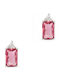 Kiriakos Gofas Silver Earrings with Red Stones