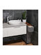 Relaxdays Kleine Aufbewahrungsmöbel aus Metall & Stoff M20xB48xH76cm