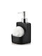 Vilde Kitchen Ceramic Dispenser with Sponge Holder Black 400ml