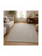 Shaggy Geometric Living Room Rug Rectangular L Grey Cream 200x300cm